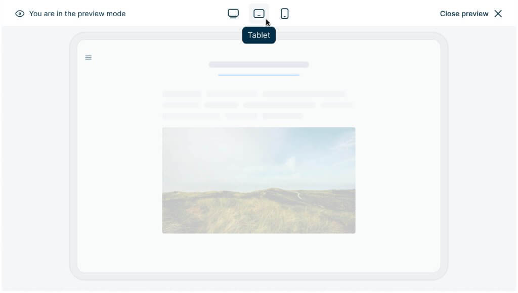Preview Mode