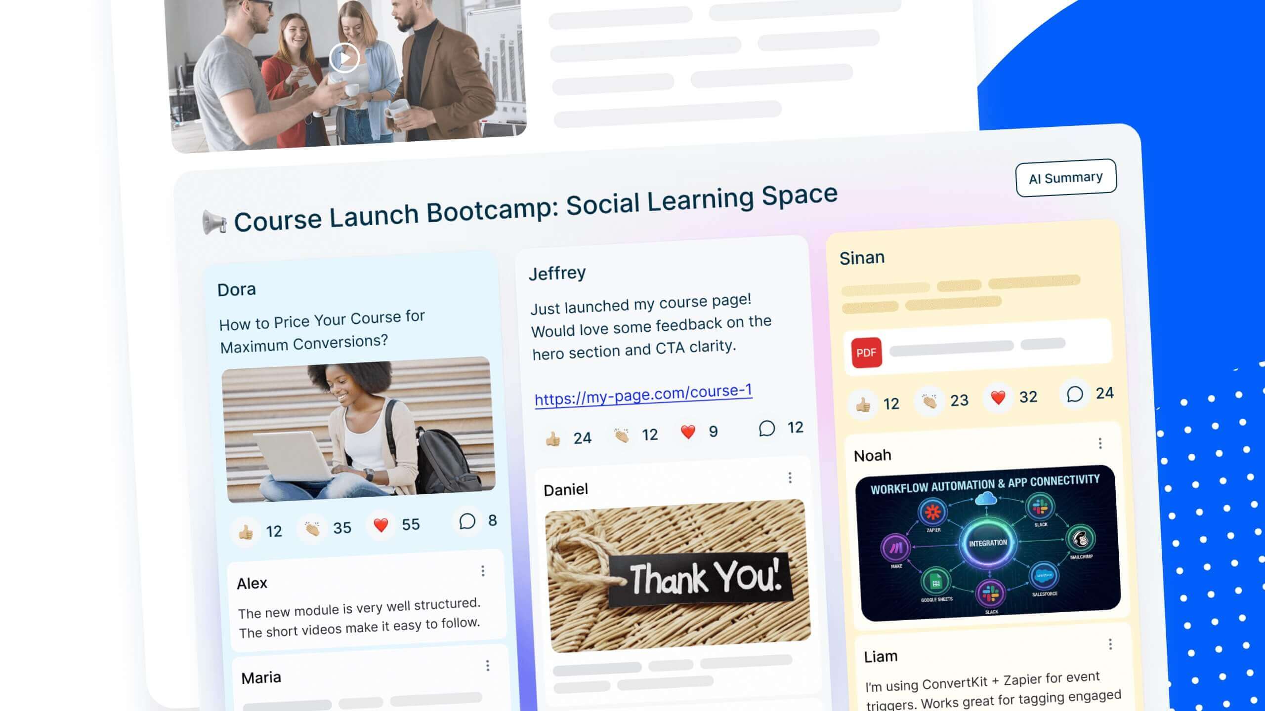 Promo Image for the Community boards for social learning
